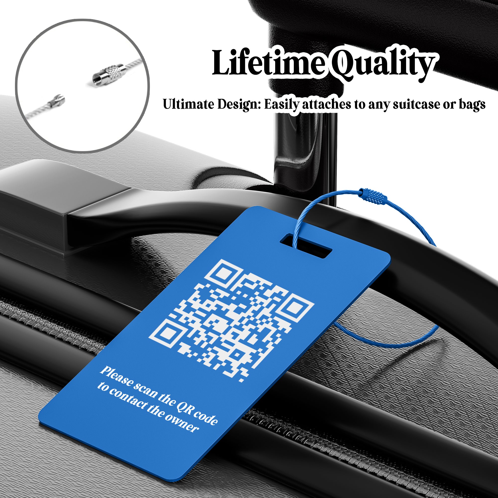 Custom Metal Luggage Tag for Suitcases, Bags, and Travel Needs Design 4