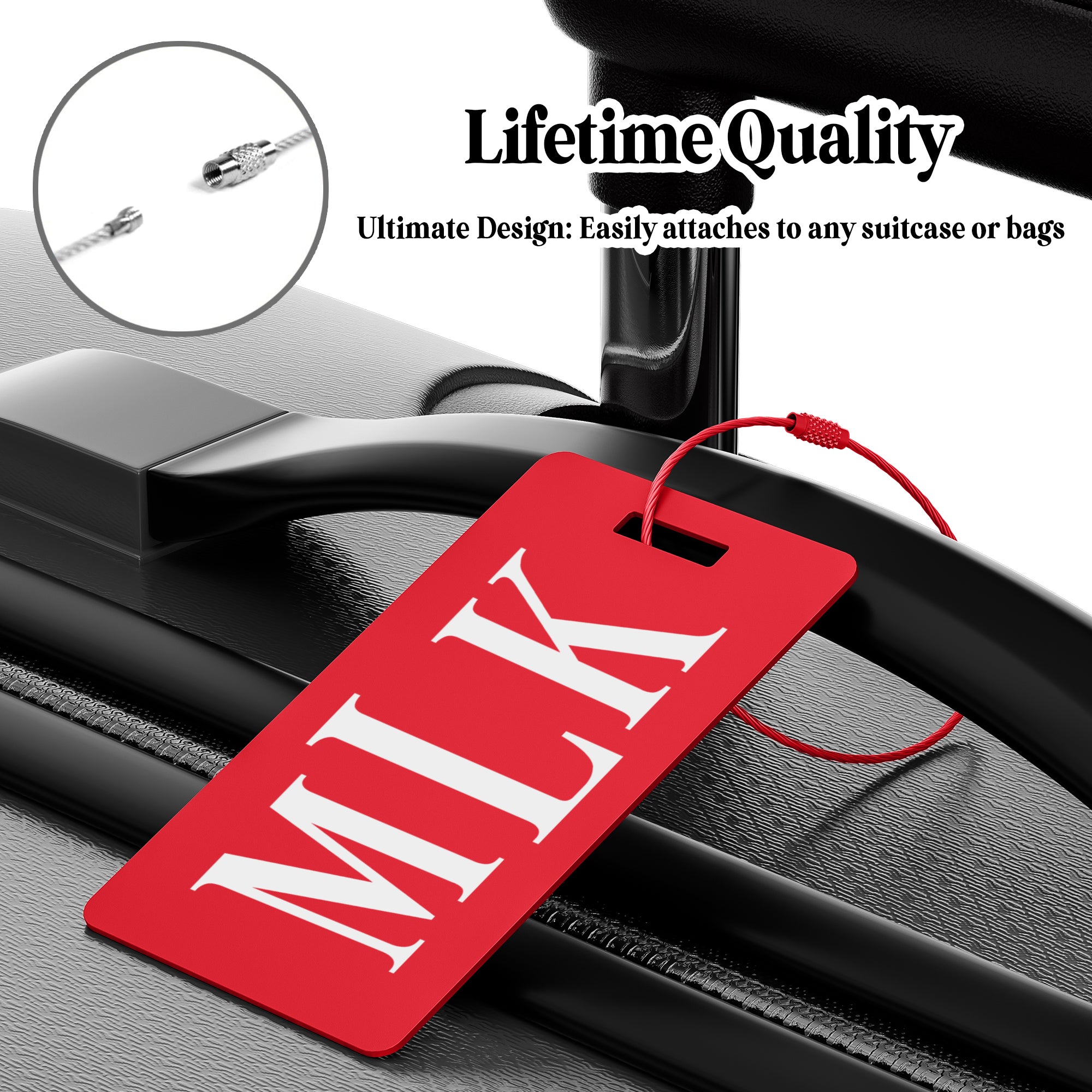 Custom Metal Luggage Tag for Suitcases, Bags, and Travel Needs Design 6