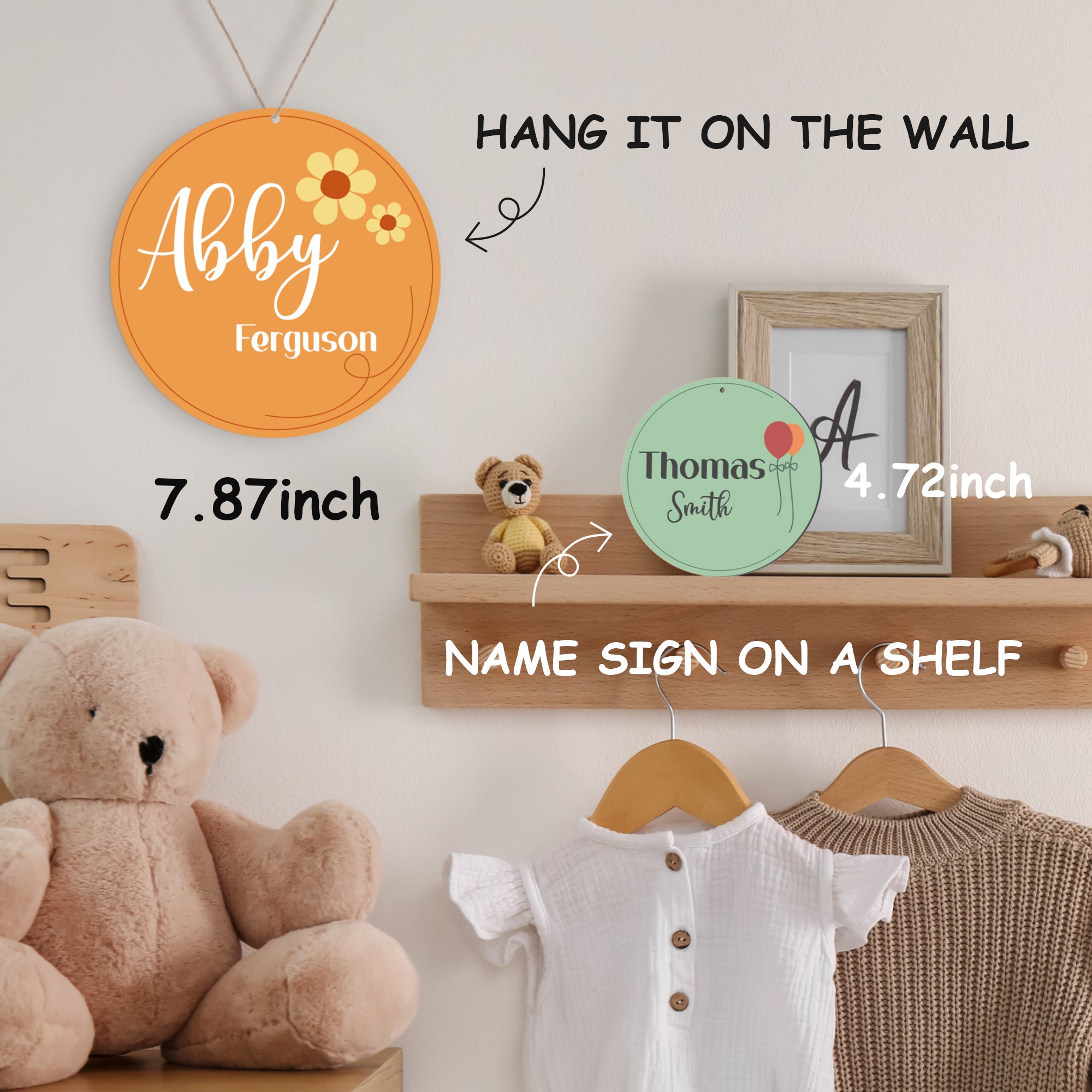 Personalized Newborn Baby Name (Balloons)